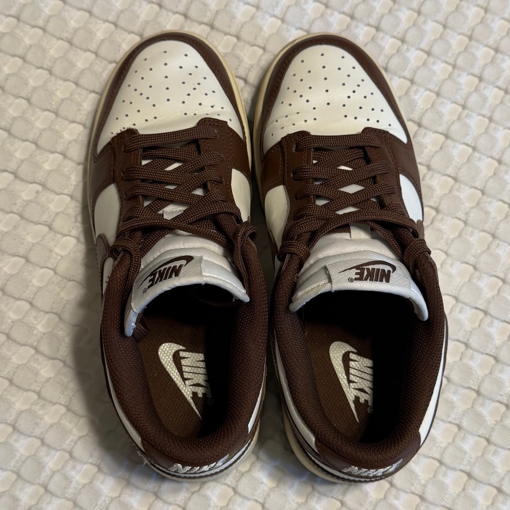 Nike Dunk Low, Color Sail Cacao/Wow, Women’s 6.5 Brown Cream FD1503-124 - Picture 5 of 9